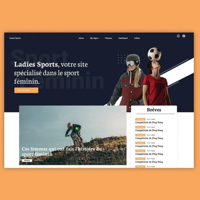 Ladies Sports – Webdesign