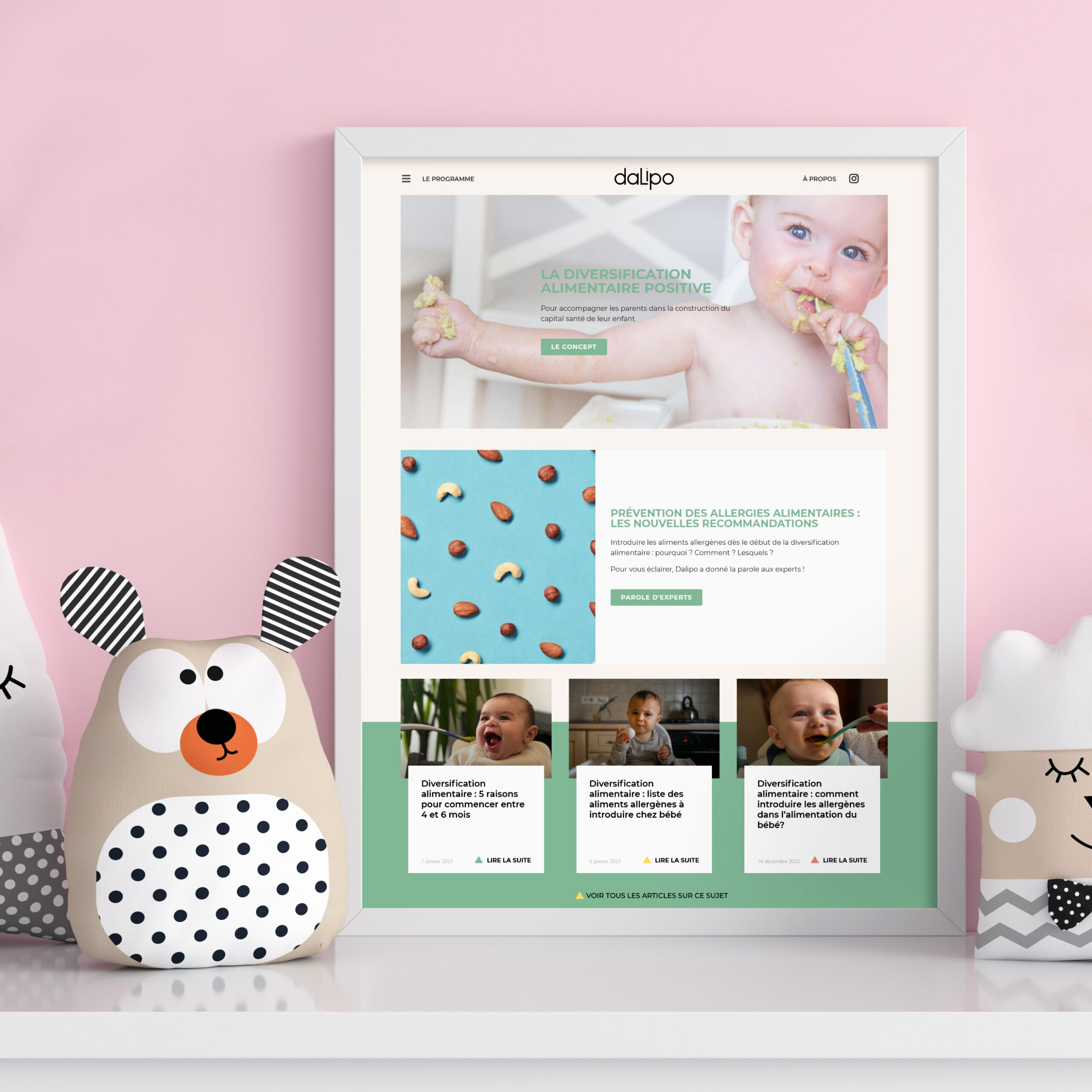 Création de site internet pour les acteurs de la petite enfance par Pineapple Squad