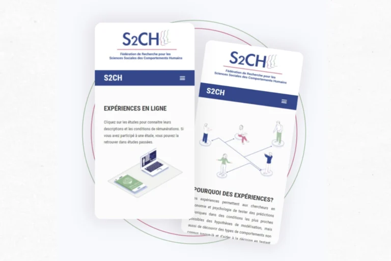 S2CH – CNRS – Webdesign