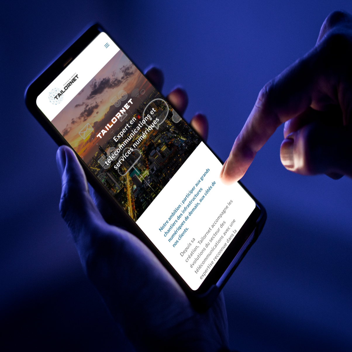 Tailornet - Webdesign