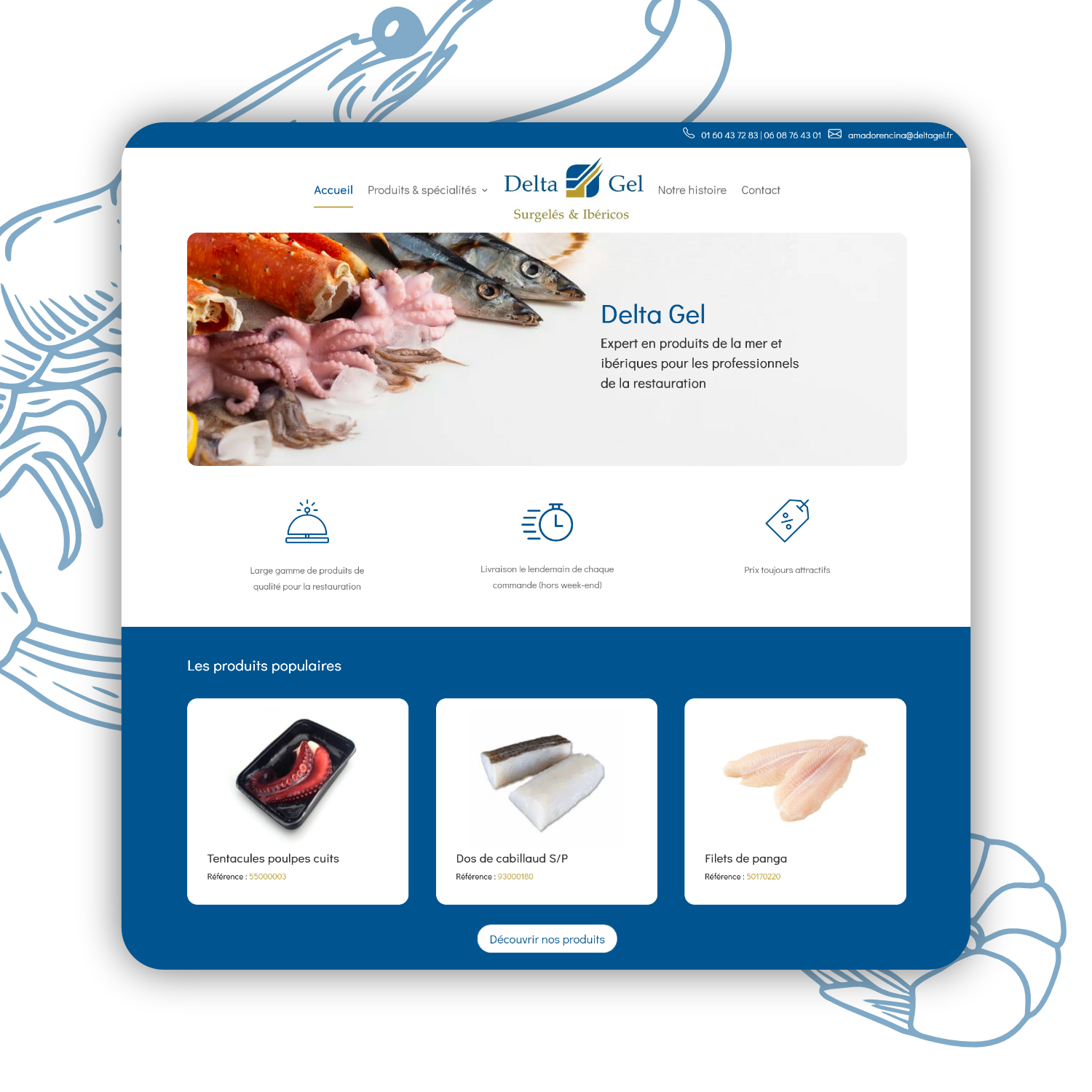 Delta Gel - Refonte et Webdesign