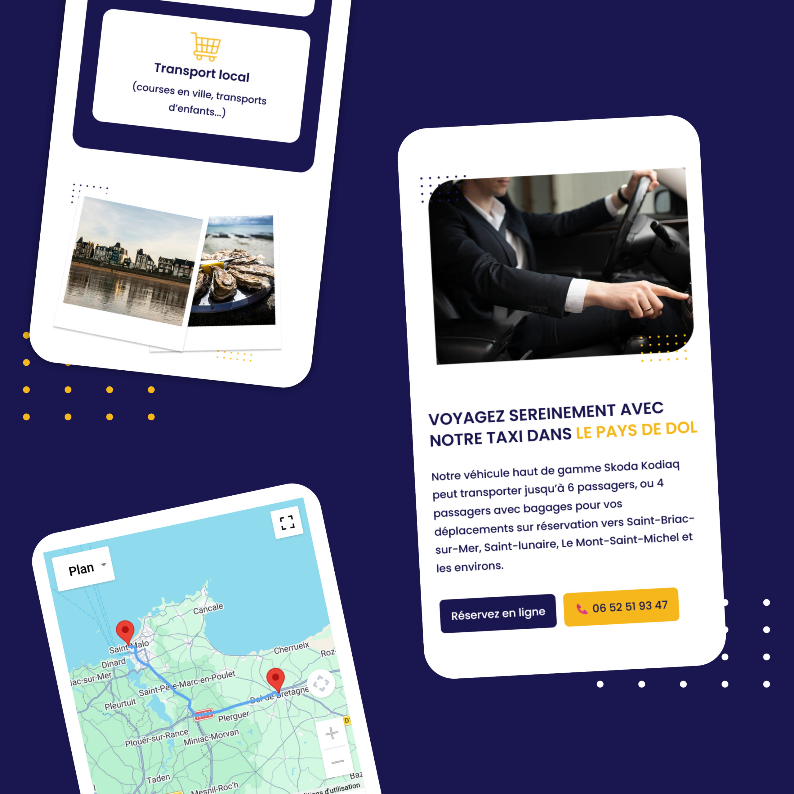 Création de site pour taxi à Dol-de-Bretagne : étude de cas Olympe Taxi
