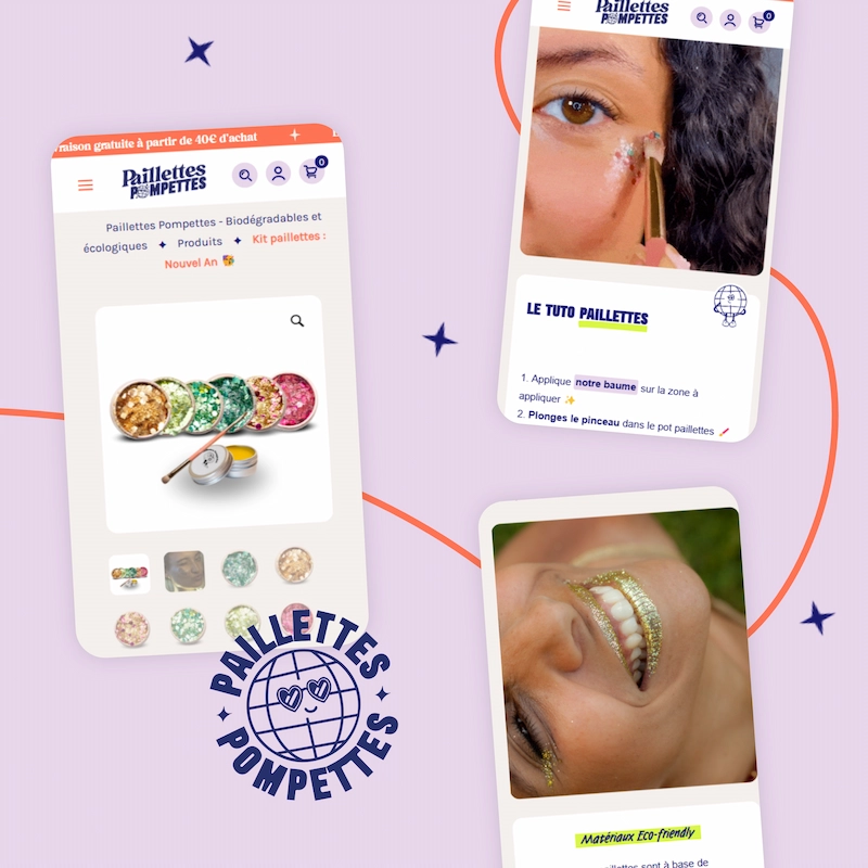 Mockup Paillettes Pompettes