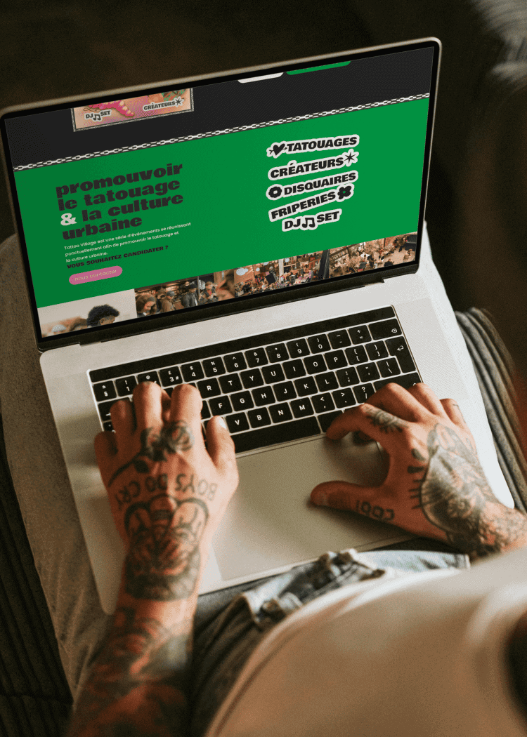 Création de site WordPress pour Tattoo Village – Culture urbaine & tatouage