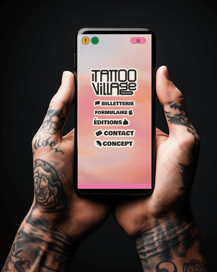 Création de site WordPress pour Tattoo Village – Culture urbaine & tatouage
