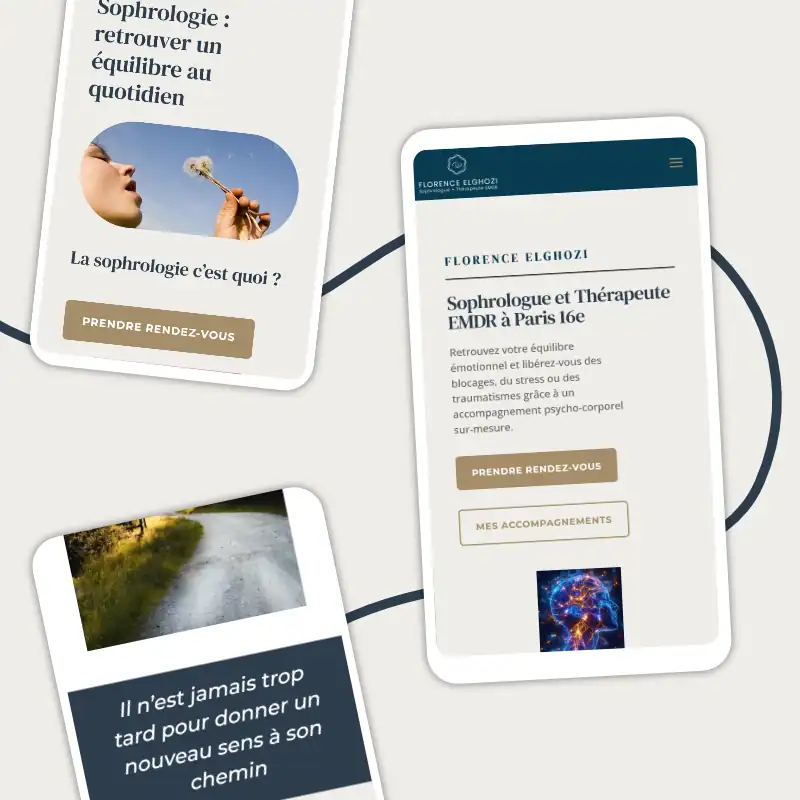 Florence Elghozi – Sophrologue (webdesign & identité visuelle)